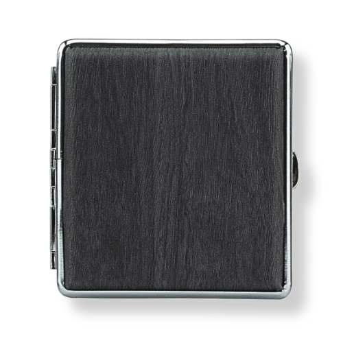 Zigarettenetui mit Holzoptik schwarz 20er