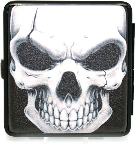Zigarettenetui Skull, mit Flaschenöffner Zigarettenetui Skull, mit Flaschenöffner