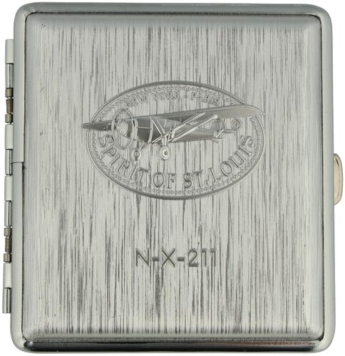 Zigarettenetui SPIRIT OF ST. LOUIS N-X-211 silber Zigarettenetui SPIRIT OF ST. LOUIS N-X-211 silber