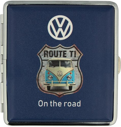 Zigarettenetui VW Route T1  On the road dunkelblau Zigarettenetui VW Route T1  On the road dunkelblau