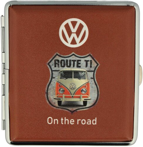 Zigarettenetui VW Route T1  On the road hellbraun Zigarettenetui VW Route T1  On the road hellbraun