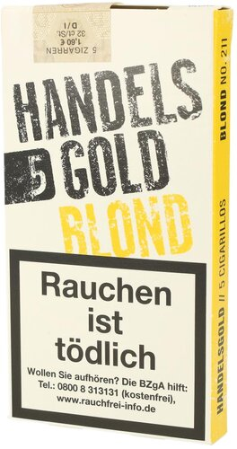 Zigarillos Handelsgold Blond (ehem.Sweets Vanilla) 
