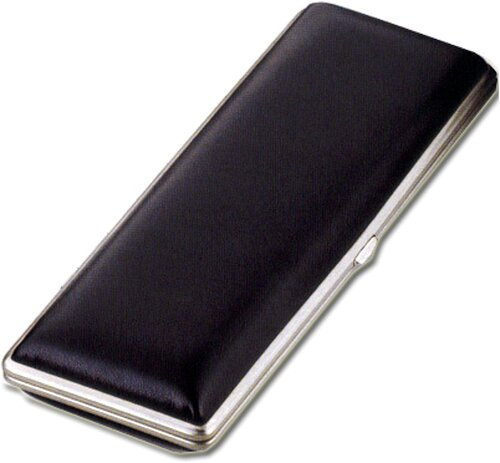 Zigarren-Etui Elegant aus Kunstleder in Schwarz Zigarren-Etui Elegant aus Kunstleder in Schwarz