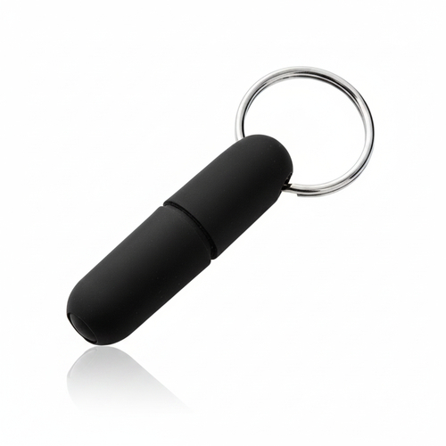 Zigarrenbohrer Schlüsselanhänger Kunststoff Schwarz Ø 8mm