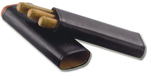Zigarrenetui Groß für 3 Stk. in Schwarz und Braun Zigarrenetui Groß für 3 Stk. in Schwarz und Braun