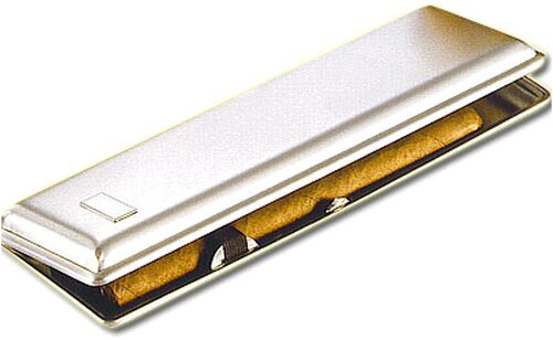 Zigarrenetui Nickel 3er Schlank und Elegant Zigarrenetui Nickel 3er Schlank und Elegant