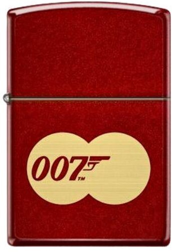 Zippo Feuerzeug 007 Double Circle Metallic Red gelasert Zippo Feuerzeug 007 Double Circle Metallic Red gelasert