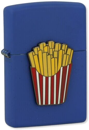 Zippo Feuerzeug 229 Foodie Fries Blau