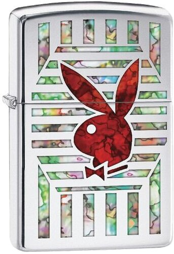 Zippo Feuerzeug 260 Playboy Bunny Chrom/Rot Zippo Feuerzeug 260 Playboy Bunny Chrom/Rot