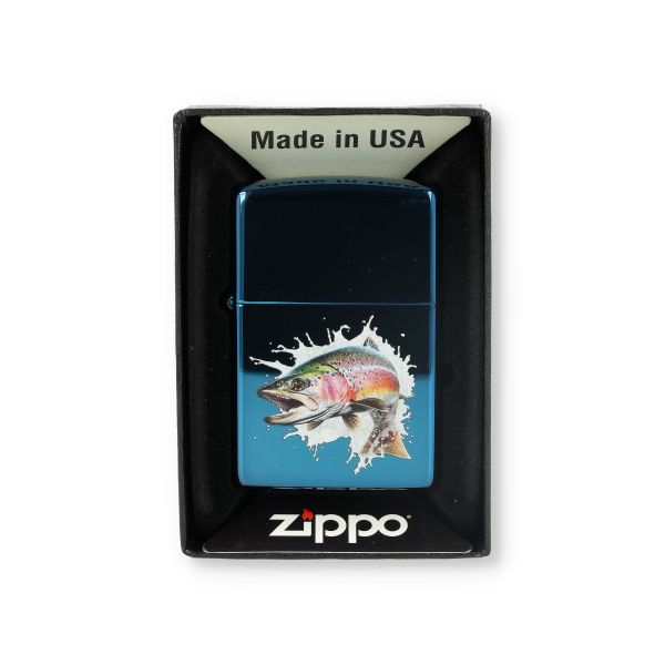 Zippo Feuerzeug 60007370 20446 Jumping Fish Design