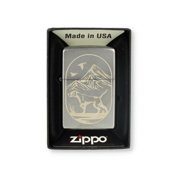 Zippo Feuerzeug 60007371 205 Hunting Dog Design