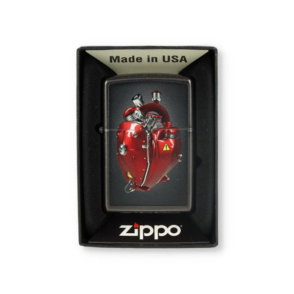 Zippo Feuerzeug Heart Engine Design