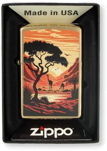 Zippo Feuerzeug Giraffes Design
