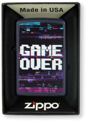 Zippo Feuerzeug Game Over Design