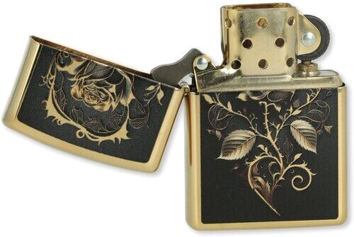 Zippo Feuerzeug Golden Rose Design