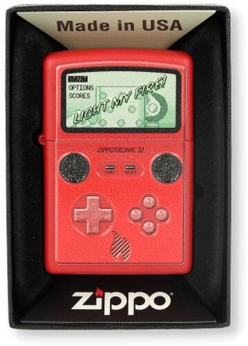 Zippo Feuerzeug Retro Game Design