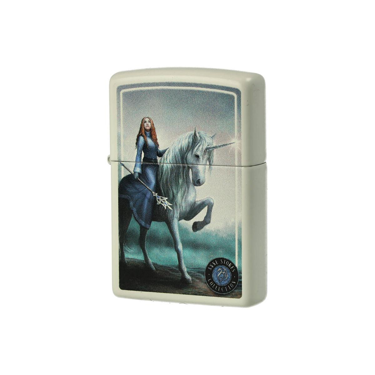 Zippo Feuerzeug Anne Stokes Einhorn Weiß/Blau Zippo Feuerzeug Anne Stokes Einhorn Weiß/Blau