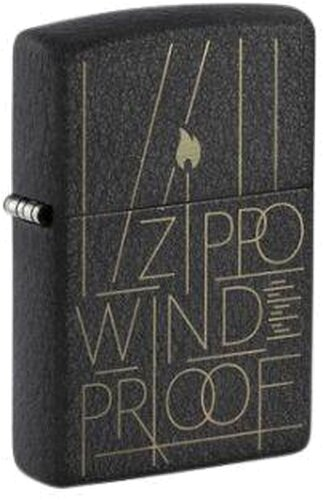 Zippo Feuerzeug Black Crackle gelasert Line Art Zippo Zippo Feuerzeug Black Crackle gelasert Line Art Zippo