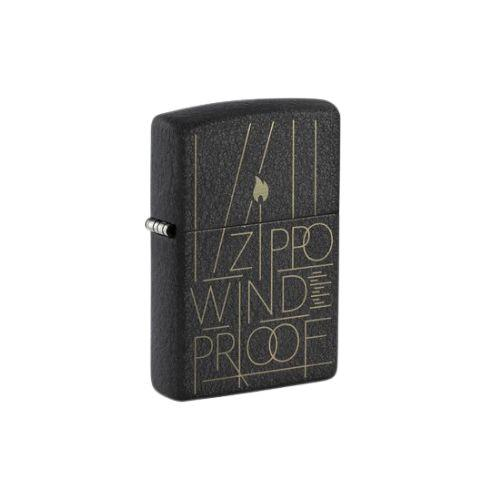 Zippo Feuerzeug Black Crackle gelasert Line Art Zippo Zippo Feuerzeug Black Crackle gelasert Line Art Zippo