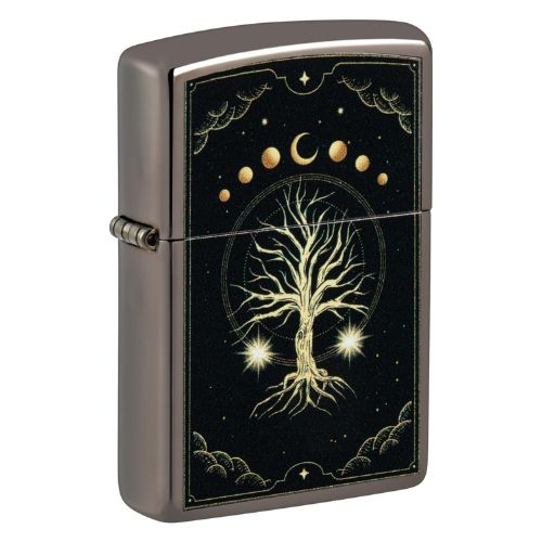 Zippo Feuerzeug Black Ice color Mystical Nature Zippo Feuerzeug Black Ice color Mystical Nature