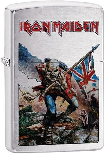 Zippo Feuerzeug chrom gebürstet Iron Maiden Zippo Feuerzeug chrom gebürstet Iron Maiden