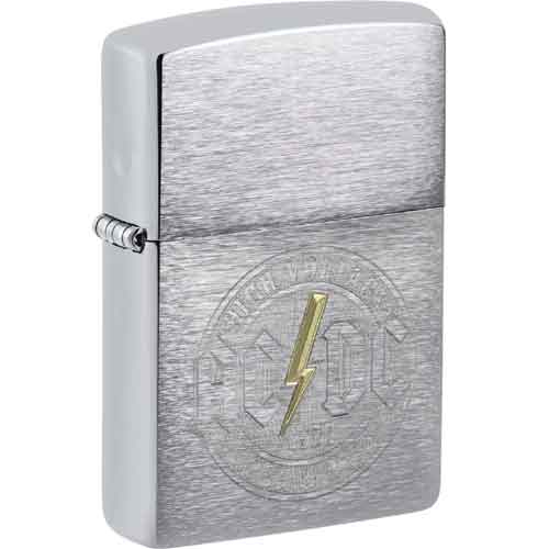Zippo Feuerzeug chrom gebürstet TT AC/DC Zippo Feuerzeug chrom gebürstet TT AC/DC