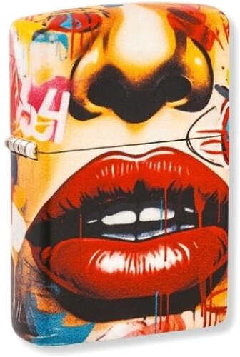 Zippo Feuerzeug color 540° Street Art Face