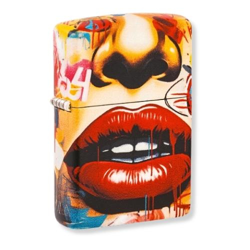 Zippo Feuerzeug color 540° Street Art Face 60007208 Zippo Feuerzeug color 540° Street Art Face 60007208