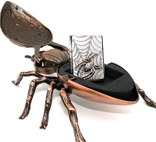 ZIPPO Feuerzeug Copper Spider 1935 Plakette - Limited Edition ZIPPO Feuerzeug Copper Spider 1935 Plakette - Limited Edition