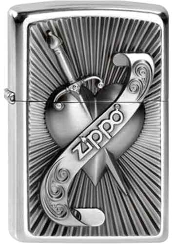 Zippo Feuerzeug Design Schwert und Herz