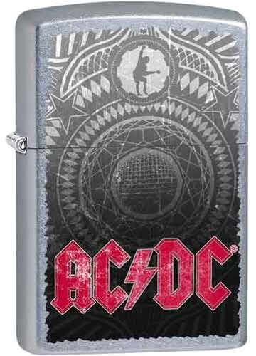  Zippo Feuerzeug Design street chrom color AC/DC