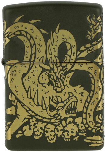 Zippo Feuerzeug Dragon grün matt Zippo Feuerzeug Dragon grün matt