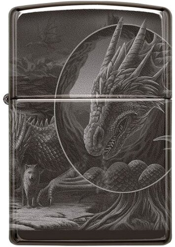Zippo Feuerzeug Dragon Lisa Parker Black Ice Zippo Feuerzeug Dragon Lisa Parker Black Ice