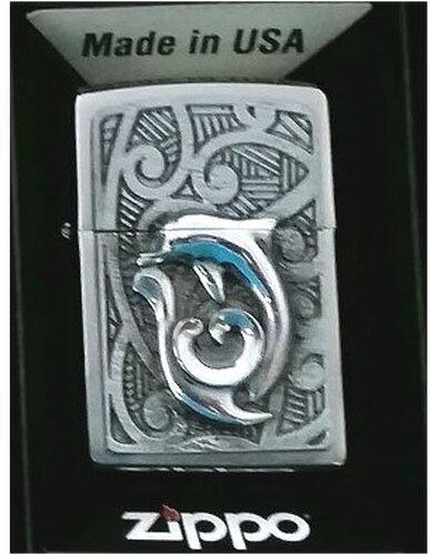 Zippo Feuerzeug Emblem 2Fische