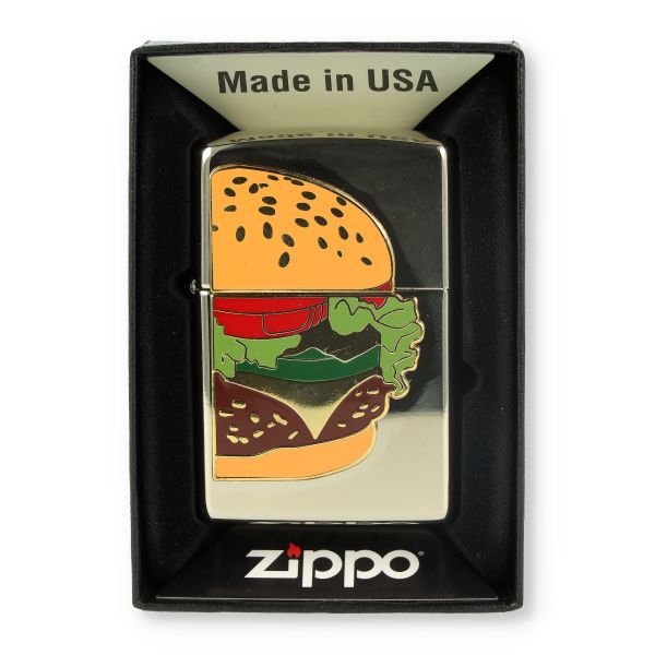 Zippo Feuerzeug Foodie Burger Champagne
