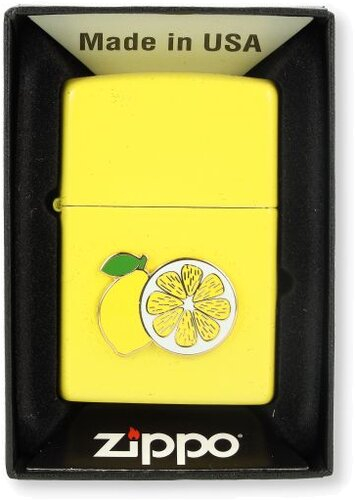 Zippo Feuerzeug Foodie Lemon Yellow 