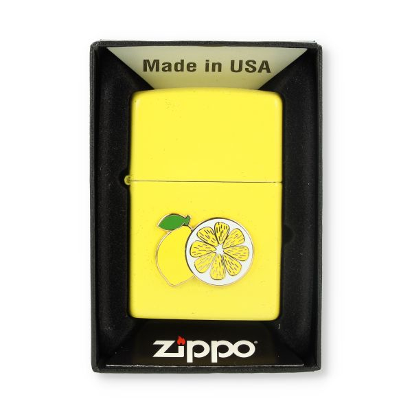 Zippo Feuerzeug Foodie Lemon Yellow 
