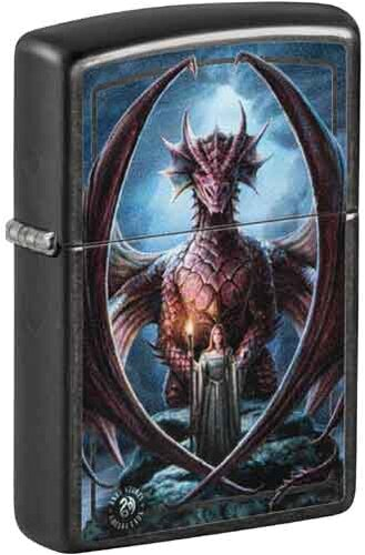 Zippo Feuerzeug Grey Dusk color Anne Stokes Dragon