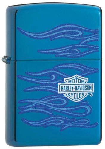 Zippo Feuerzeug Harley Ghost Blau