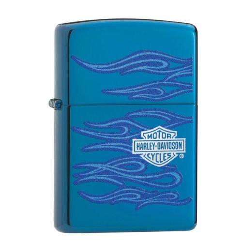 Zippo Feuerzeug Harley Ghost Blau Zippo Feuerzeug Harley Ghost Blau