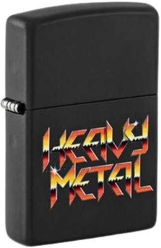 Zippo Feuerzeug Heavy Metal Schwarz Matt Zippo Feuerzeug Heavy Metal Schwarz Matt
