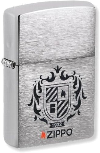 Zippo Feuerzeug Heraldic Crest chrom gebürstet 60007303 Zippo Feuerzeug Heraldic Crest chrom gebürstet 60007303