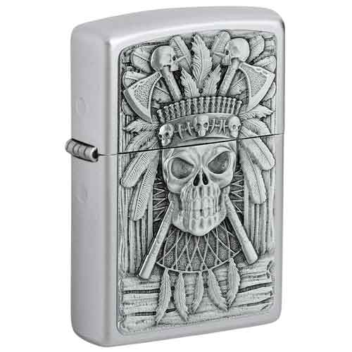 Zippo Feuerzeug Indian Skull Zippo Feuerzeug Indian Skull