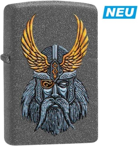 Zippo Feuerzeug Iron Stone color Odin Head Zippo Feuerzeug Iron Stone color Odin Head