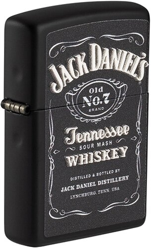 Zippo Feuerzeug Jack Daniels Logo in Texture Print