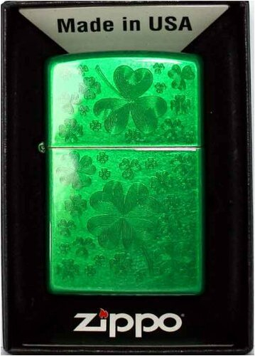 Zippo Feuerzeug Kleeblatt