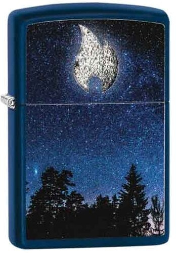Zippo Feuerzeug matt Flame Moon Design Zippo Feuerzeug matt Flame Moon Design