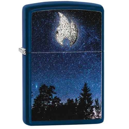 Zippo Feuerzeug matt Flame Moon Design Zippo Feuerzeug matt Flame Moon Design