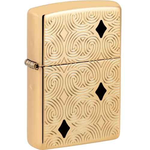 Zippo Feuerzeug messing Armor Case poliert Geometric Zippo Feuerzeug messing Armor Case poliert Geometric