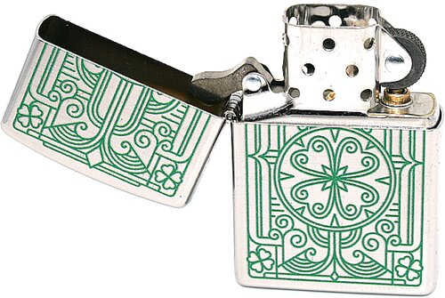 Zippo Feuerzeug Luck Design Linen Weave Zippo Feuerzeug Luck Design Linen Weave